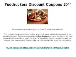Fuddruckers Discount Coupons 2011 Authorstream