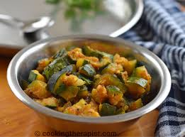 Indian Style Stirfried Zucchini Zucchini Sabji Zucchini Curry Cooking Therapist