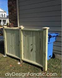 How To Build A Trash Recycle Bin Screen Outdoor Trash Cans Trash Can Storage Outdoor Outdoor Garbage Storage