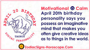 This year was a spoilsport, but let bygones be bygone and look forward to what the new year 2021 will be a turning point in your life. April 20 Zodiac Full Horoscope Birthday Personality Zsh