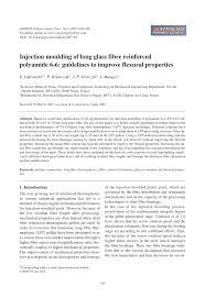 Pdf Injection Moulding Of Long Glass Fibre Reinforced Polyamide 6 6 Guidelines To Improve Flexural Properties