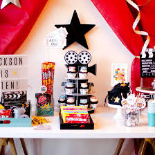 8x8 inch banner that spells ( happy birthday) 6 designs. Movie Theater Birthday Party Ideas Fun365