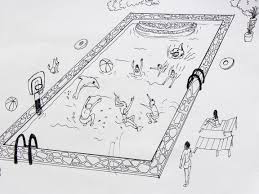 How To Draw A Swimming Pool Pool Drawing Swimming Pool Drawing Swimming Pools