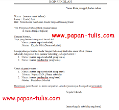 Contoh surat pengantar pengajuan nuptk paud tahun 2018 arsip paud. Surat Permohonan Perubahan Spesimen Rekening Bank Untuk Sekolah