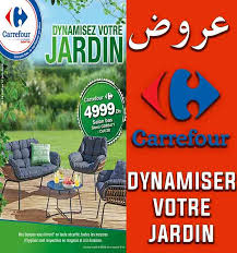 Coussins d'assises et dossiers 100% polyester : Catalogue Carrefour Maroc Dynamisez Votre Jardin Promotion Au Maroc