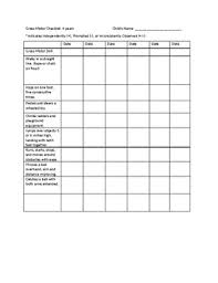 Gross And Motor Skills Checklist For 4 Year Olds