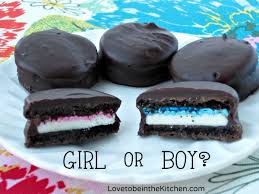 The biscuits are a perfect size for their small hands too hold, and they easily dissolve. Gender Reveal Chocolate Covered Oreos Love To Be In The Kitchen