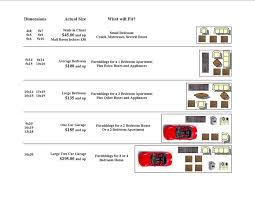 Storage Unit Sizes K Mini Storage Mail