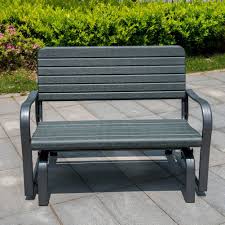 Sundale Outdoor Deluxe 2 Person Loveseat Glider Bench Chair Patio Porch Swing With Rocker Dark Green More Info Could Be Foun Patio Chairs Porch Swing Bench