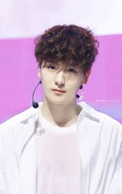 The Boyz Hyunjae Kpop Handsome Boys Curly Hair Styles Boy Groups