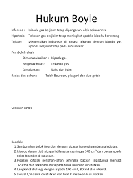 Keep an eye out for. Hukum Boyle