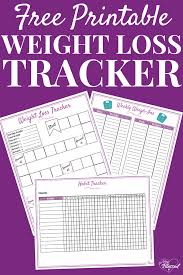 Blank planner templates are full of dates and available as. Free Printable Weight Loss Tracker Plus Habit Tracker Weigh In Chart
