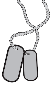 Military Dog Tags Service Armed Forces No Name Transparent Png Free To Use Clip Art Vector Dog Tags Military Dog Tag Necklace Transparent