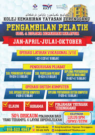 Maybe you would like to learn more about one of these? Kolej Kemahiran Yayasan Terengganu Facebook