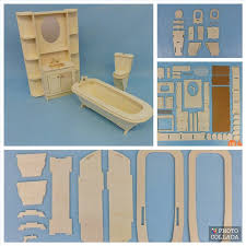 Pack Meubles Salle De Bains Meuble Salle De Bain Plans De Maison De Poupee Bricolage Et Loisirs Creatifs