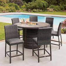 7 Piece Counter Height Patio Set Costco Patio Furniture Agio Patio Furniture Outdoor Furniture Sets
