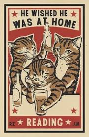Too Intense Print Retro Posterler Kedi Sanati Arkaplan Tasarimlari