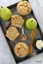 Vegan Cinnamon Pear Muffins Eat Drink Shrink Recipe Pear Muffins Pear Muffins Recipes Eat