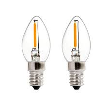 2 Pack C7 Led Night Light Bulb Nationalmater 06w C7 Led Filament Bulb E12 Medium Base Warm White 2700k 36 Led Night Light Bulb Filament Bulb Incandescent Bulbs