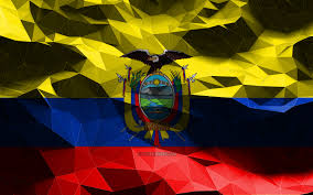 With the coat of arms superimposed at the center of the flag. Download Wallpapers 4k Ecuadorian Flag Low Poly Art North American Countries National Symbols Flag Of Ecuador 3d Flags Ecuador Flag Ecuador North America Ecuador 3d Flag For Desktop With Resolution 3840x2400 High