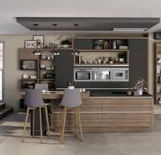 Https Www Ixina Fr Cuisines Cuisine Equipee Ilot Moda Color Gris Ardoise Inspiration Cuisine Cuisine Ixina Cuisine Moderne