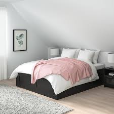Ab wann lohnt sich ein 180x200 bett? Brimnes Bettgestell Mit Schubladen Schwarz Leirsund Ikea Deutschland