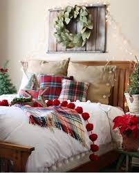 I Love To Decorate My Guest Bedroom At Christmas Time It S So Small That It S Easy To Make Christmas Bedroom Christmas Decorations Bedroom Christmas Apartment