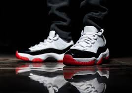 The air jordan 11 bred (style code: Air Jordan 11 Low White Bred