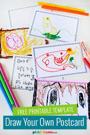 Study the steps diligently so that you will have an easier time making your own postcards soon. Draw Your Own Postcard Free Printable Picklebums