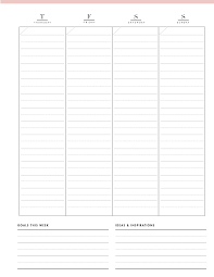 Gather trash from around the house. 7 Day Weekly Schedule Template World Of Printables