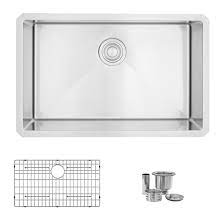 29 inch white kitchen sink drop in for 306 north. Stylish 28 Inch Single Bowl Undermount Stainless Steel Kitchen Sink Walmart Canada