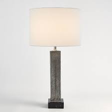 Spend $100 get $30 in rewards with store pickup! Global Views Nickel Square Column Mercury Glass Table Lamp 8 82887 Bellacor