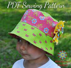 Bucket Hat Pdf Sewing Pattern S107chld Baby Infant Toddler Child Boy Girl Hat Sewing Pattern Hat Patterns To Sew Pdf Sewing Patterns Sewing Hats