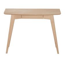 Dann ran an das reduzierte design aus eiche von hübsch interior. Schmaler Schreibtisch Eiche Mit Kleiner Schublade Danisches Bettenlager