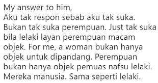 Sebab banyak perempuan setiap memiliki masalah selalu menggunakan perasaan. Bukan Tak Suka Perempuan Just Tak Suka Bila Lelaki Layan Perempuan Macam Objek Anas Kisah Dunia