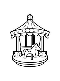 With the coloring pages that follow, we offer you a return to childhood ! Carousel Coloring Pages Free Printable Carousel Coloring Pages