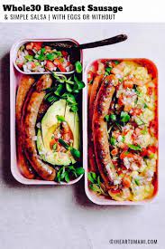 Whole30 Breakfast Sausage With Simple Salsa Recipe Whole 30 Breakfast Paleo Recipes Breakfast Sausage Breakfast