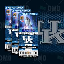 2 5x6 kentucky wildcats sports party invitations in 2019