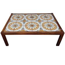 Coffee Table Mid Century Tile Top Coffee Table 1stdibs Com Tiled Coffee Table Coffee Table Vintage Antique Coffee Tables