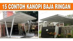 Baja ringan taso tidak perlu dicat 3. 15 Pilihan Kanopi Baja Ringan Model Minimalis Youtuberandom