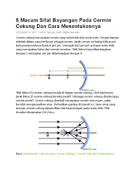 Cermin cembung atau cermin negatif akan membentuk bayangan benda yang selalu tegak. 5 Macam Sifat Bayangan Pada Cermin Cekung Dan Cara Menentukannya
