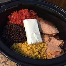 Black Beans And Rice With Sausage Slow Cooker Cream Cheese Chicken Chili Chicken Crockpot Recipes Easy Crockpot Recipes Easy Fiesta Chicken Crockpot Recipe