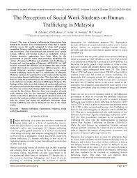 How to identify a victim of trafficking unit 2: Pdf The Perception Of Social Work Students On Human Trafficking In Malaysia