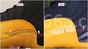 Black And Yellow Jordans 12 Real Vs Fake How To Identify The Fake Air Jordan 12 Black University Gold