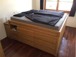 This platform bed diy shows you how to turn seven standard sektion kitchen cabinets from ikea into a platform bed with storage underneath. 20 Beautiful Ikea Bed Hacks For Bedroom Craftsy Hacks