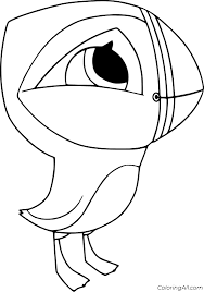 The young puffins remain in the sea for their. Oona From Puffin Rock Coloring Page Coloringall