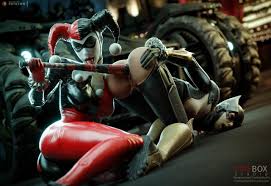 Image 4526: harley, harley quinn, batman, arkham knight, batgirl,  fireboxstudio from fireboxstudio - R34HUB