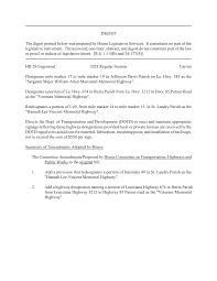 DIGEST The digest printed below was prepared by House Legislative Services.  It constitutes no part of the legislative instrumen