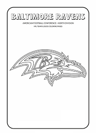 Save coloring page color online. Baltimore Ravens Logo Coloring Page Free Printable Coloring Pages For Kids