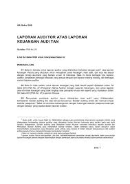 Maybe you would like to learn more about one of these? Laporan Audi Tor Atas Laporan Keuangan Audi Tan Member Of